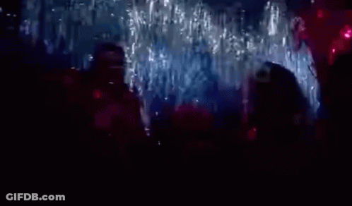 Blurry Crowd Dancing In Dark Room GIF