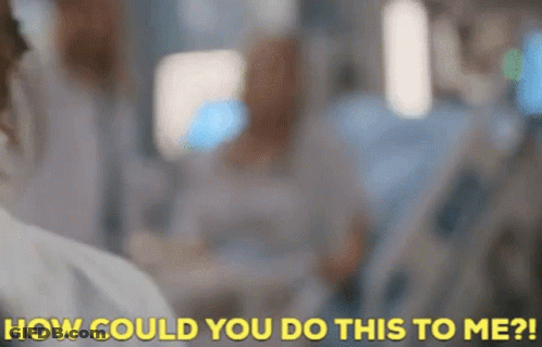 Blurry Doctor Asking Patient How Could You Do This GIF