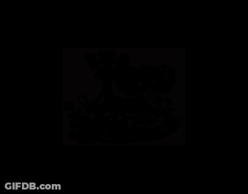 A Blurry Picture Of A Giraffe An Elephant A Deer And A Tiger GIF