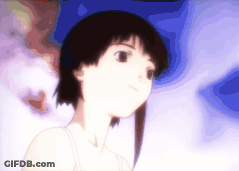 A Blurry Picture Of A Girl With Short Hair GIF