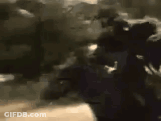 A Blurry Picture Of A Group Of People Standing In A Crowd . GIF