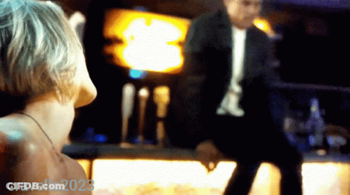 A Blurry Picture Of A Man And A Woman With The Year Cravello2023 GIF