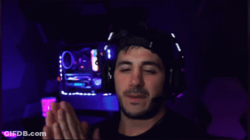 A Blurry Picture Of A Man With The Word Take Written On The Bottom GIF