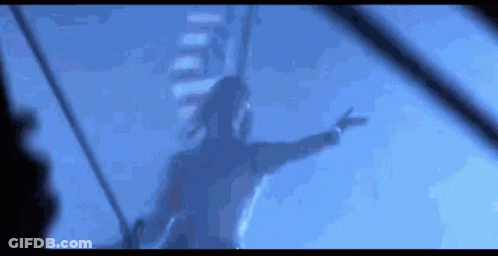 A Blurry Picture Of A Person Flying Through The Air GIF