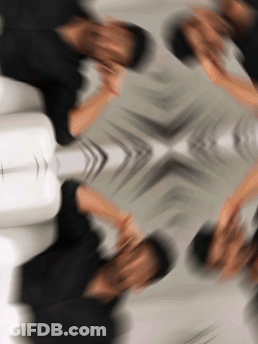 A Blurry Picture Of A Person 'S Face With Arrows Pointing To The Left GIF
