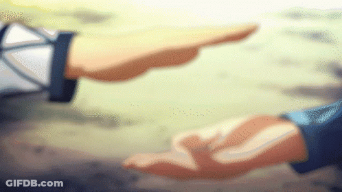 Blurry Hand Reaching Out To Another Hand GIF