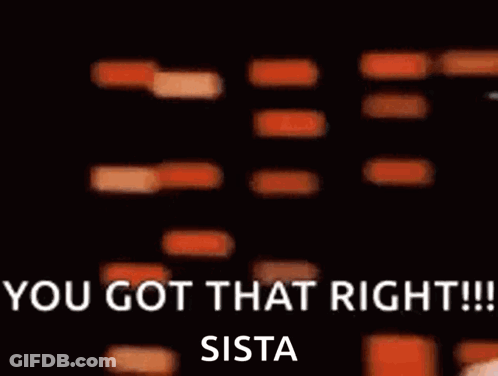 A Blurry Picture Of A Person Saying `` You Got That Right ! `` GIF