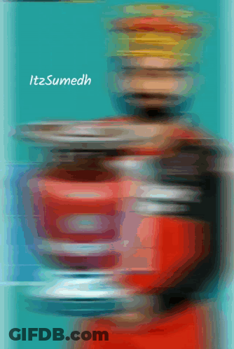 A Blurry Picture Of A Person With The Words Itzsumedh On The Bottom Right GIF
