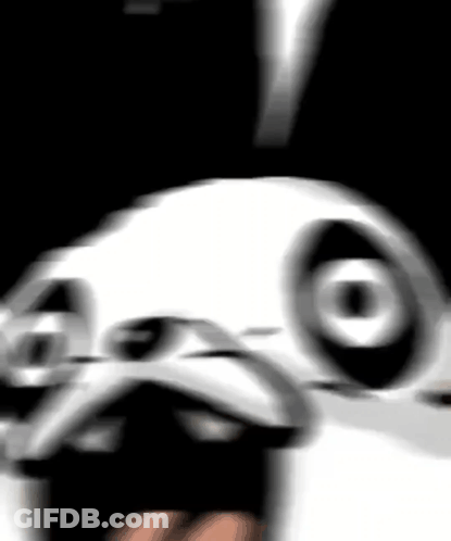 A Blurry Picture Of A Rabbit 'S Face With A Black Background . GIF