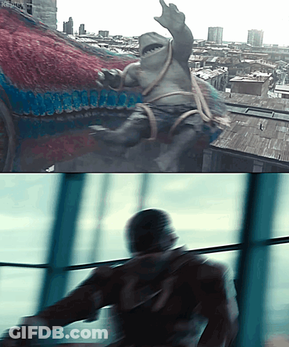 Blurry Shark And Man With Keith Text GIF