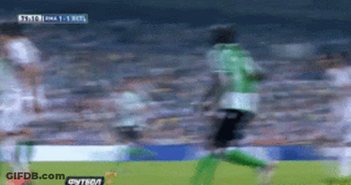A Blurry Picture Of A Soccer Game With The Word Python On The Bottom Right Corner GIF