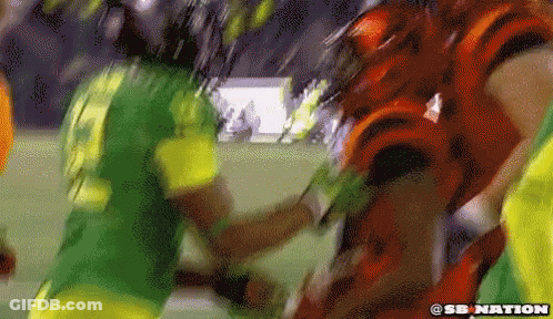 A Blurry Picture Of A Soccer Game With The Words Sb Nation On The Bottom Right GIF