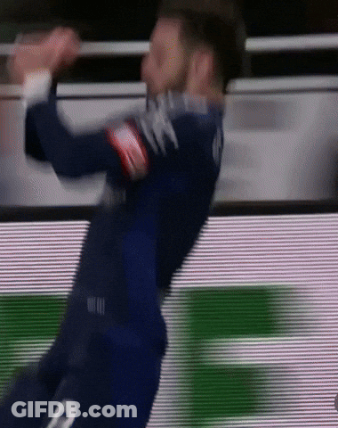 A Blurry Picture Of A Soccer Player Wearing A Number 2 Jersey GIF