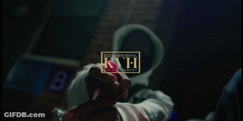 A Blurry Picture Of A Woman 'S Face With The Words International Kaff Entertainment Written On It GIF