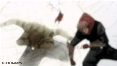 A Blurry Picture Of Two People Standing Next To Each Other . GIF
