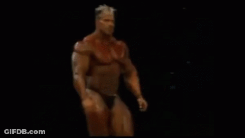 A Bodybuilder With The Name Jay Cutler Usa On The Bottom GIF