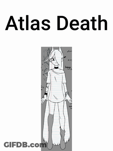 A Book Called Atlas Death Has A Drawing Of A Person In A Coffin On The Cover GIF