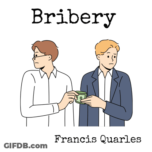 A Book Called Bribery By Francis Quarles GIF