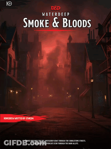 A Book Called Smoke And Bloods Has A Lightning Bolt On The Cover Of It GIF