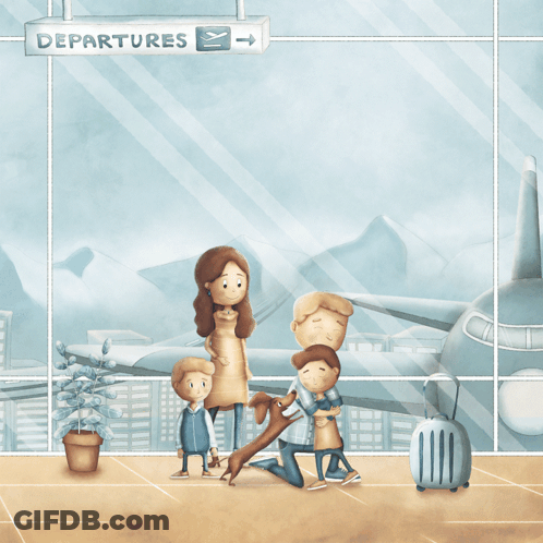 A Book Called When Dad Travels For Work By Kristopher James Goeden GIF