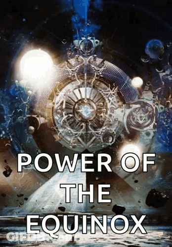 Book Cover Power Of The Equinox With Spaceship GIF