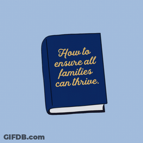 A Book Is Open To A Page That Says " Make Wealthy Corporations Pay What They Truly Owe Us " GIF