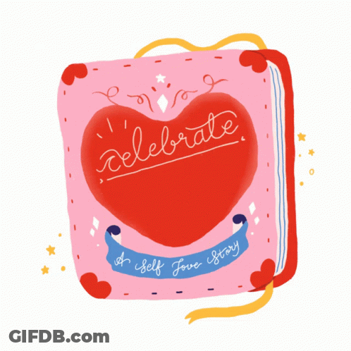 A Book That Says " Celebrate You " On The Cover GIF