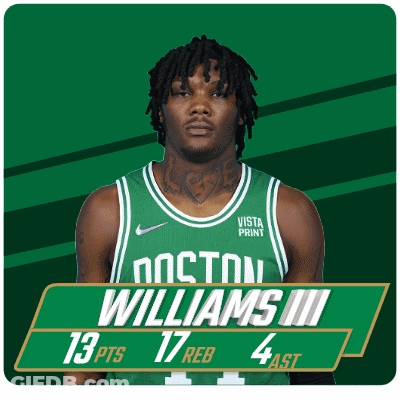 A Boston Williams Iii Basketball Player With 13 Pts 17 Reb 4Ast GIF