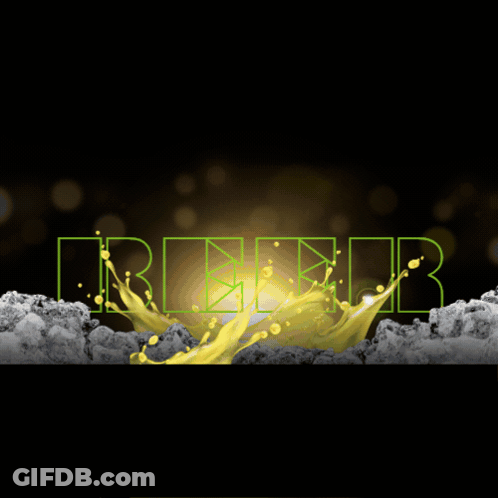 A Bottle Of Beer Is On A Black Background With The Words Happy Hour GIF