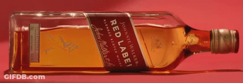 A Bottle Of Johnnie Walker Red Label Scotch Whisky GIF