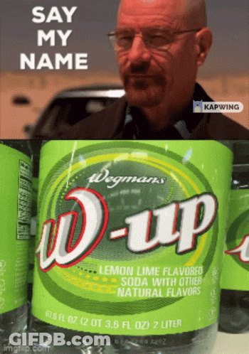 A Bottle Of Lemon Lime Flavored W-Up Soda With Other Natural Flavors GIF