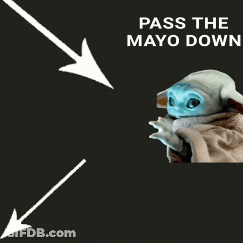 A Bottle Of Miracle Whip Mayonnaise With An Arrow Pointing Down GIF