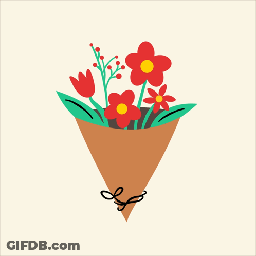 A Bouquet Of Red Flowers With The Words Happy Sunday On It GIF