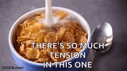 A Bowl Of Cornflakes With Milk Pouring Into It GIF