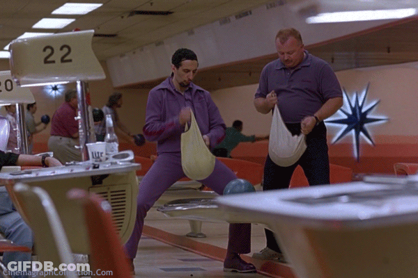 A Bowling Alley Has A Sign That Says 22 GIF