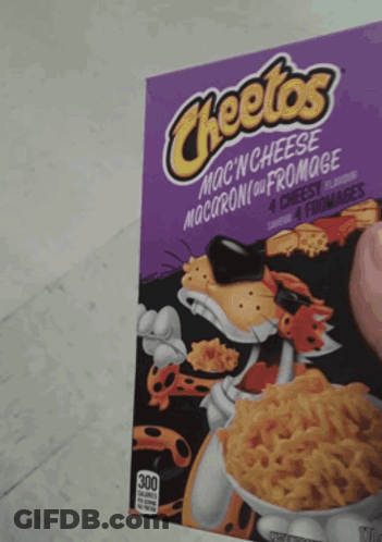 A Box Of Cheetos Mac And Cheese Macaroni GIF