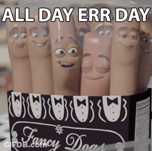 A Box Of Fancy Dogs Has A Bunch Of Fingers With Faces On Them GIF