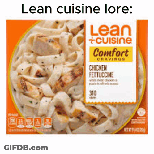 A Box Of Lean Cuisine Chicken Fettuccini Cravings GIF
