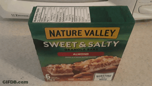 A Box Of Nature Valley Sweet Salty Granola Bars GIF