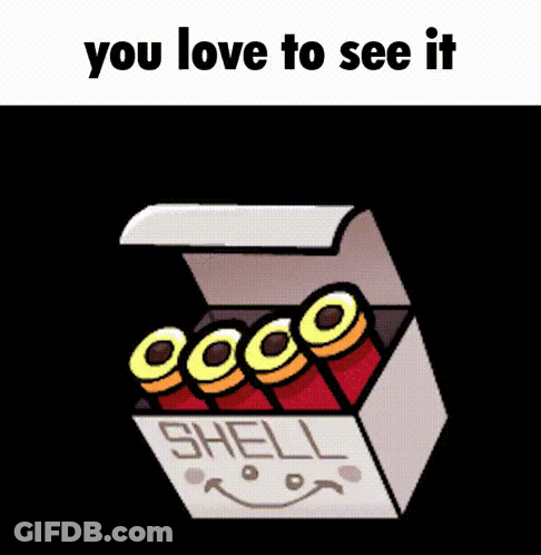A Box Of Shells With A Smiley Face And The Words You Love To See It GIF