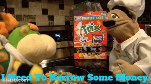 A Box Of Trix Cereal Sits On A Kitchen Counter GIF
