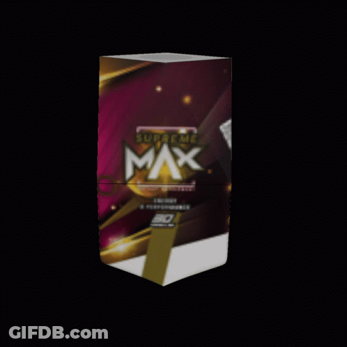 A Box That Says Supreme Max On The Front GIF