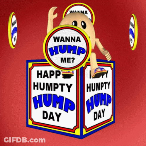 A Box That Says Wanna Hump Me On It GIF