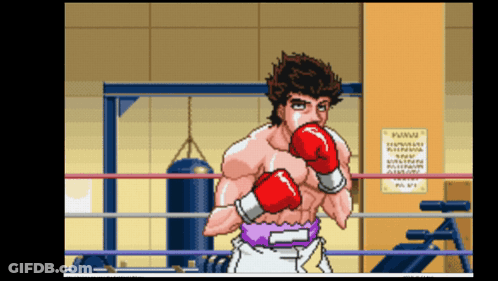 A Boxer In A Boxing Ring With A Sign That Says Www On It GIF