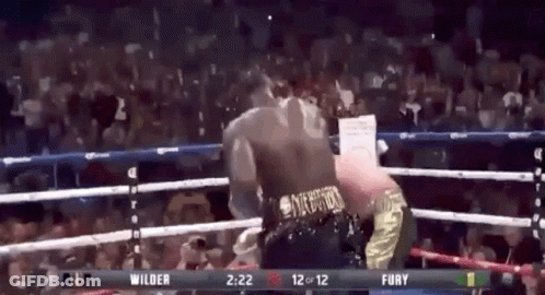 A Boxing Match Between Wilder And Fury Is Being Played GIF
