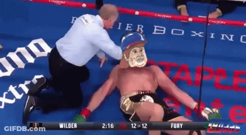 A Boxing Match Between Wilder And Fury Takes Place GIF