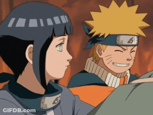 A Boy And A Girl Are Standing Next To Each Other And The Boy Has A Headband With The Number 6 On It GIF