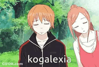 Boy And Girl Standing Next To Each Other With Eyes Closed GIF