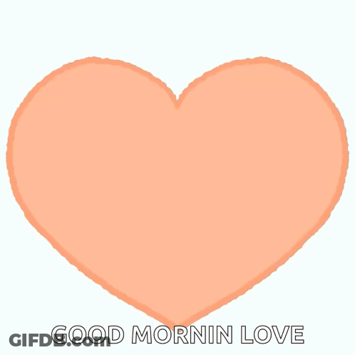 A Boy And A Girl Hugging Inside Of A Heart With The Words Good Mornin Love Written Below Them GIF