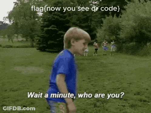 A Boy In A Blue Shirt Is Standing In A Grassy Field And Says " Wait A Minute Who Are You " GIF